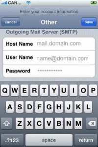 set up email on iphone